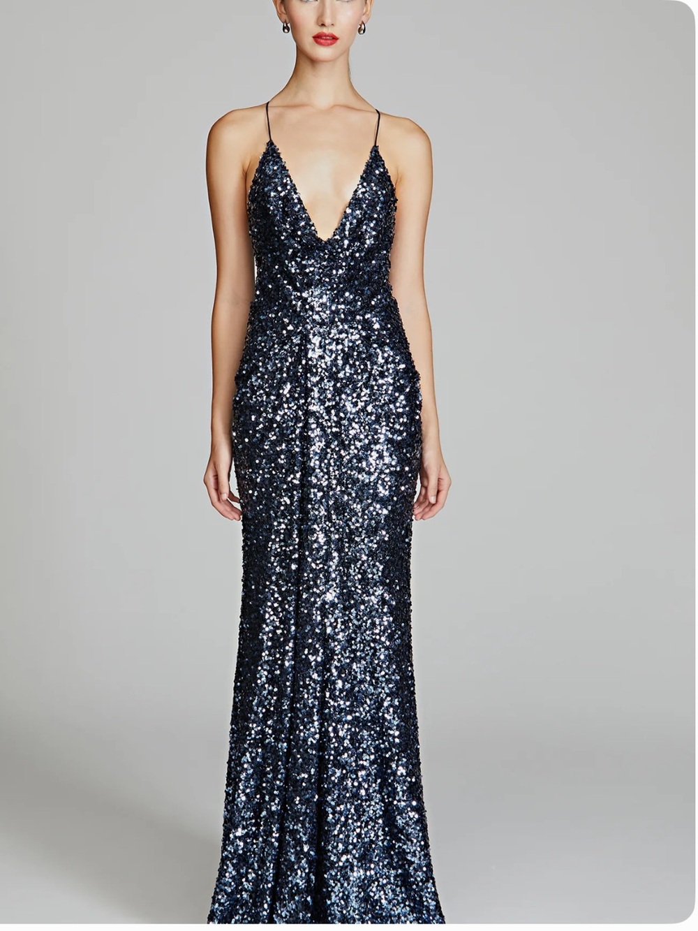 NWT Halston Manon Gown - Indigo Confetti